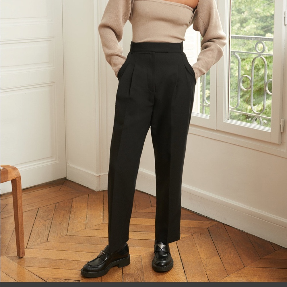 Pixie Market Jamie black pants small pleated